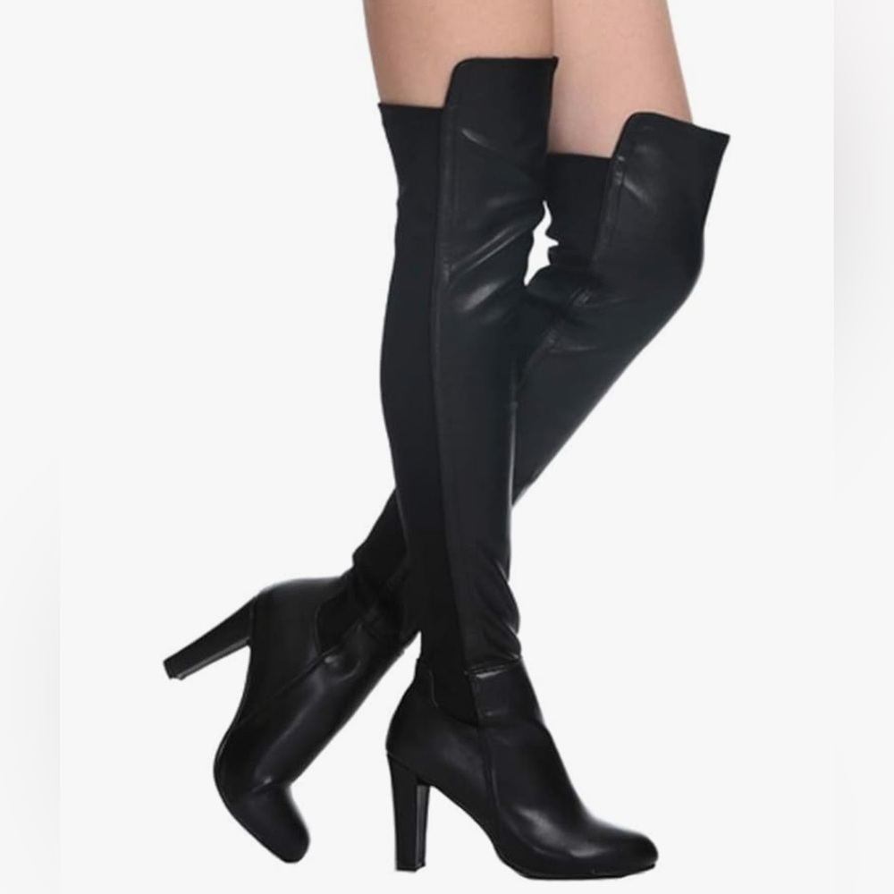 Black Over-the-Knee Women's Boots